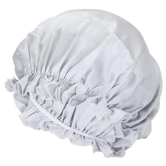 6732 Brown Newsboy Plain Cabbie Visor Beret Hat & Grey Natural Silk Night main image 6